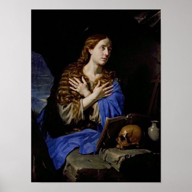 Poster Le pénitent Magdalene, 1657 (Devant)