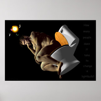 Poster Le penseur