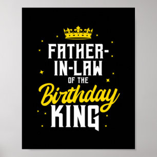 Poster Le Père en droit de l'Anniversaire Couronne du Par