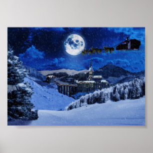 Poster Le père noël et le Pôle Nord
