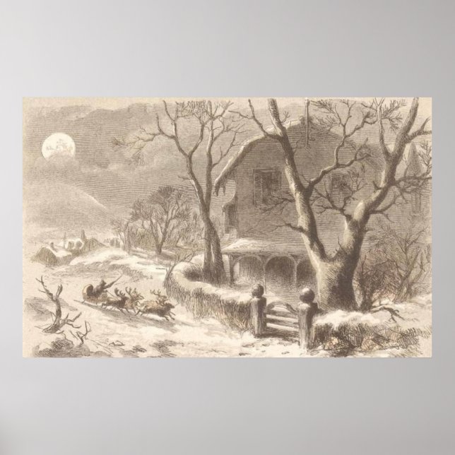 Poster Le Père Noël la veille de Noël (Devant)
