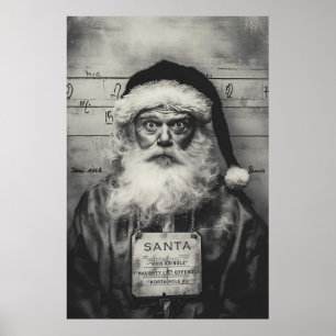 Poster Le Père Noël Mugshot : La liste des vilains n'est