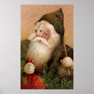 Poster Le père noël vintage 8