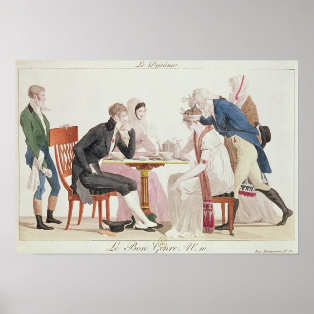 Poster Le petit-déjeuner, du Bon Genre (Devant)