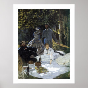 Poster Le Petit Dejeuner Sur L'Herbe