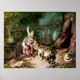 Poster Le petit vieil homme du cru de peinture murale en