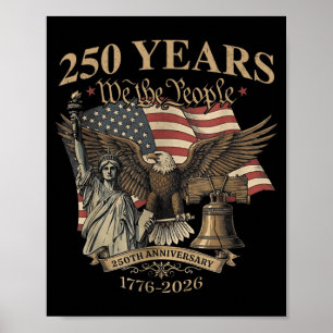 Poster Le Peuple 250 Ans 1776-2026 Cloche de la Liberté A