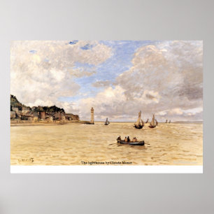 Poster Le phare de Claude Monet