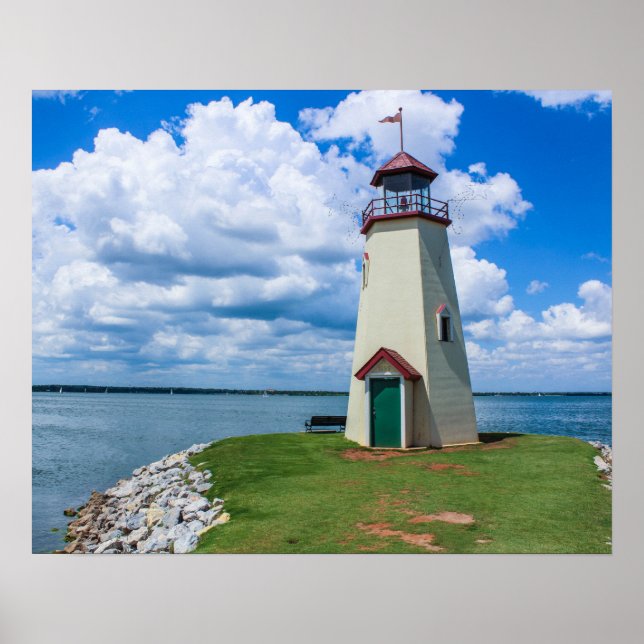 Poster Le phare du lac Hefner, Oklahoma City (Devant)