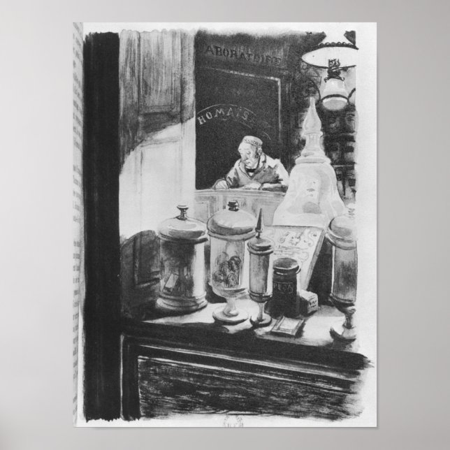 Poster Le pharmacien Homais (Devant)