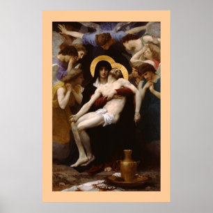 Poster Le Pieta par Bouguereau