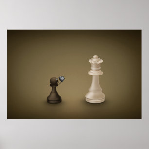 Poster Le pion prend la reine