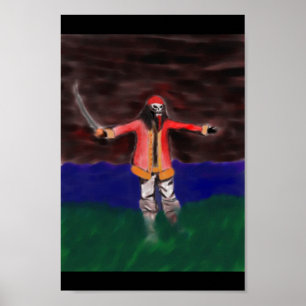 Poster Le pirate rouge