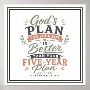 Poster Le Plan de Dieu pour Votre Vie Est Meilleur que Ce