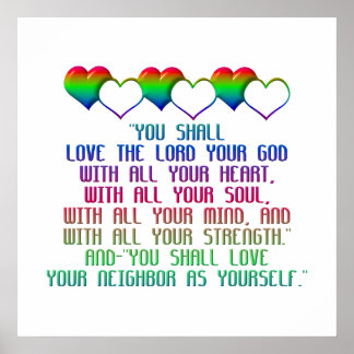 Poster Le plus grand commandement