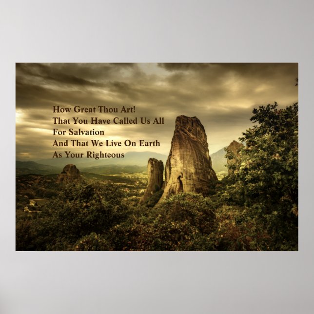 Poster "Le plus grand miracle de Dieu est le salut" proph (Devant)