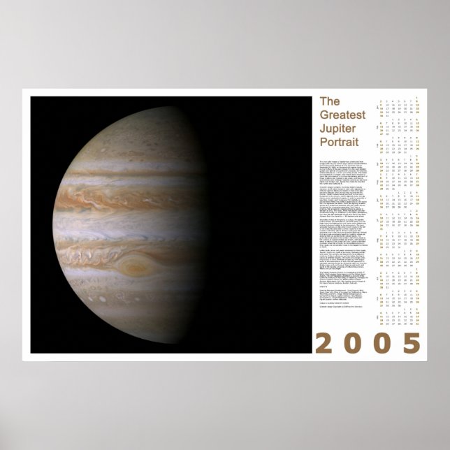 Poster Le plus grand portrait de Jupiter : 2005 (Devant)