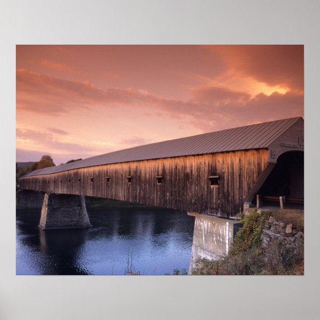 Poster Le plus long pont couvert des États-Unis (Devant)