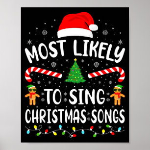 Poster Le Plus Susceptible De Chanter Les Chansons De Noë