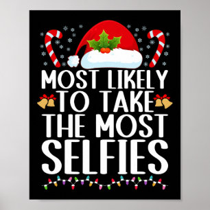 Poster Le plus susceptible de prendre le plus selfies chr