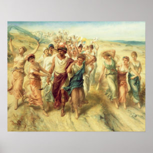 Poster Le poète Anacreon (570-485 AVANT JÉSUS CHRIST)