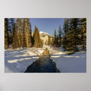 Poster Le point de mire de l'hiver à Lake Louise