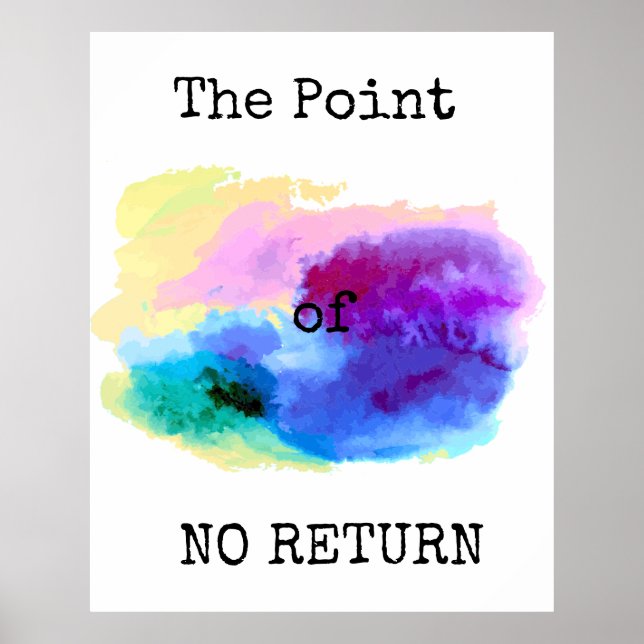 POSTER LE POINT DE NON-RETOUR (Devant)