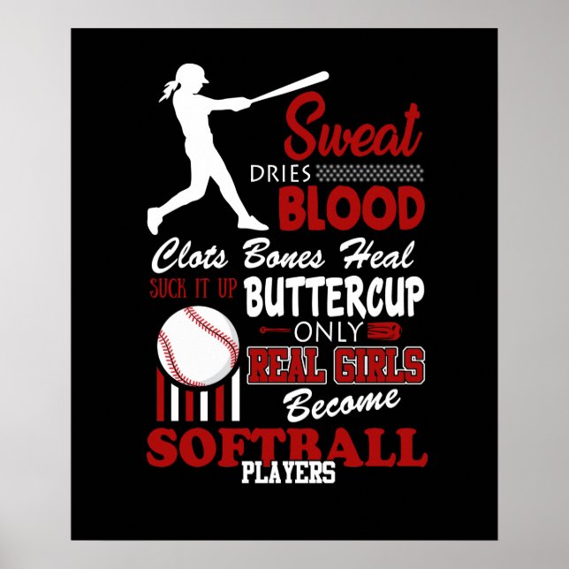 Poster Le poison de Real Girls Become Softball (Devant)