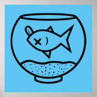 LE POISSON MORT DANS UN BOL DE POISSON ILLUSTRATIO