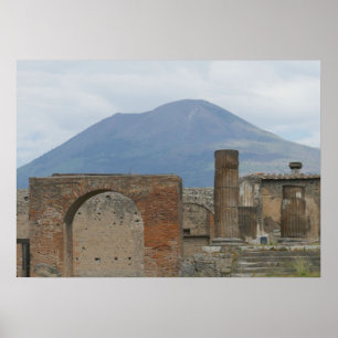 Poster Le Pompeii-Vésuve
