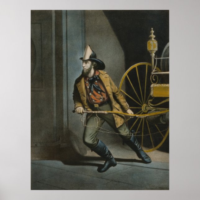 Poster Le pompier américain (Devant)
