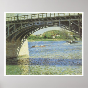 Poster Le pont à Argenteuil et la Seine, 1885
