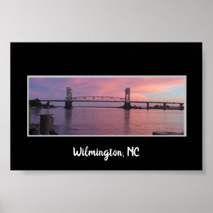 Poster Le pont à Wilmington, NC