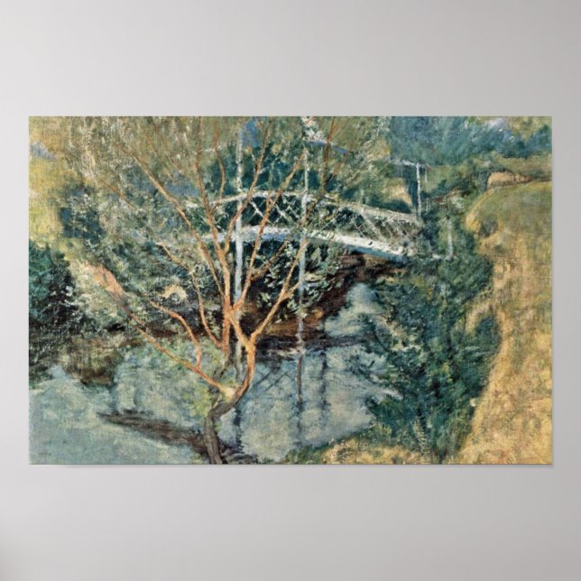 Poster Le Pont Blanc Par Twachtman John Henry (Devant)