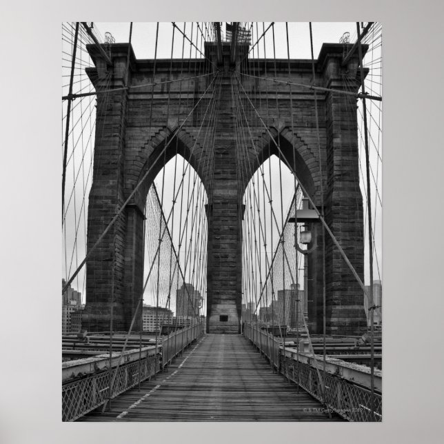 Poster Le pont Brooklyn à New York (Devant)