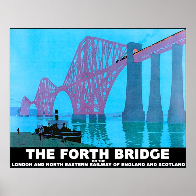 Poster Le pont de la route Forth (Devant)