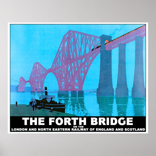 Poster Le pont de la route Forth (Devant)