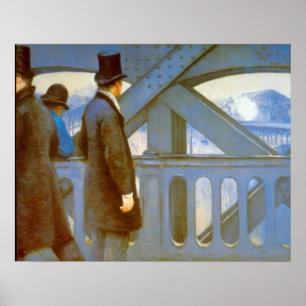 Poster Le Pont de L'Europe by Gustave Caillebotte