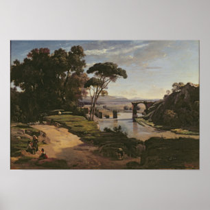Poster Le pont de Narni, vers 1826-27