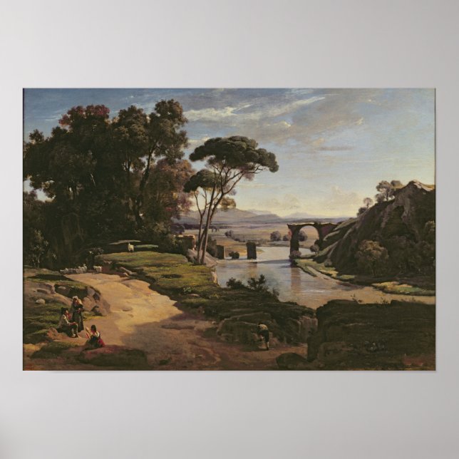 Poster Le pont de Narni, vers 1826-27 (Devant)