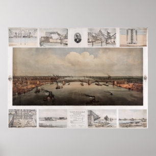Poster Le pont de St. Louis Missouri