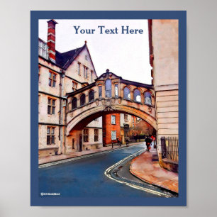Poster Le Pont des Soupirs - Oxford