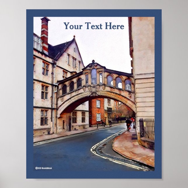 Poster Le Pont des Soupirs - Oxford (Devant)