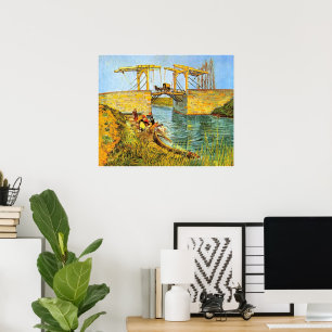 Poster Le pont Langlois à Arles par Vincent van Gogh
