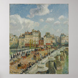 Poster Le Pont-Neuf - Camille Pissarro - 1902