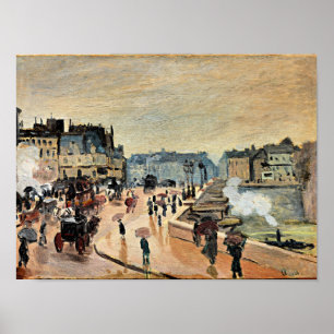 Poster Le Pont Neuf par Claude Monet