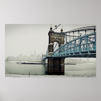 Poster Le pont Roebling