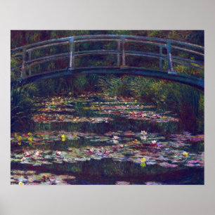 Poster Le Pont sur le bassin aux nymphéas de Claude Monet