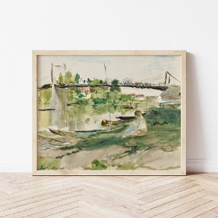 Poster Le Pont sur l'Oise Berthe Morisot