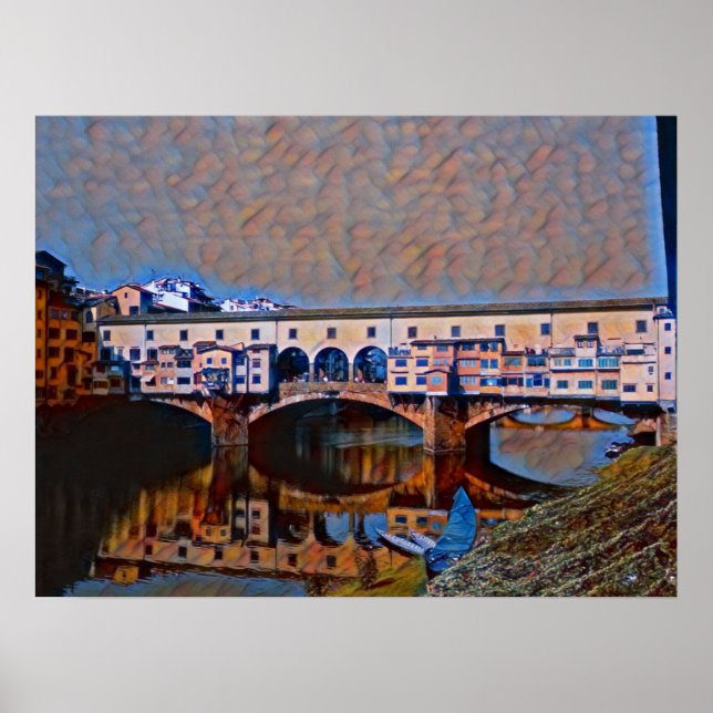 Poster Le Ponte Vecchio (Devant)